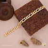 Dual Shini AD D cut Bracelet for Men 