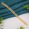 Flat Pokal with AD Gold Plated Braceletfor Men