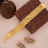 Four Line Heart Gold Plated Braceletfor Men 