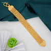 Four Line Heart Gold Plated Braceletfor Men 