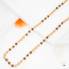 Golden Shning Brown Rudraksha mala