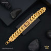 Hanuman Ji with Red AD Box Pokel Gold Plated Braceletfor Men