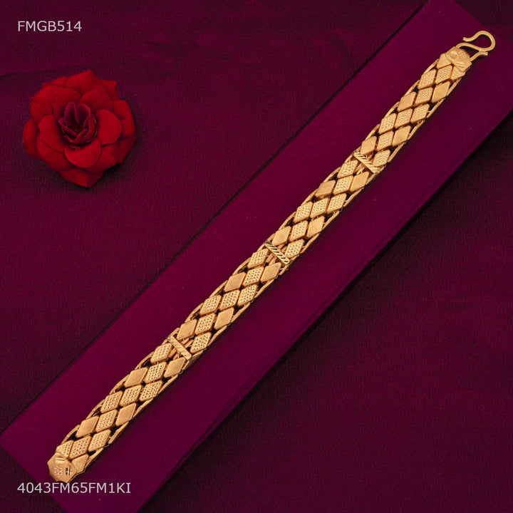 Heavy Dual Diamond Cut Box Bracelet For Men - FMGB514 – Freemen®
