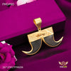Jaguar with Dual Nail Pendent Gold plated for Men