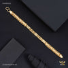 Leaf Lotus with Dimond cut Nawabi Bracelet for Men