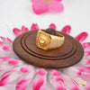 Lion Face with AD 1gm Gold plated ring design for men 