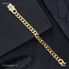 Long AD Box Ring to Ring Bracelet for Men