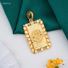 Lord Ganesha with Mini AD Gold Plated Pendant for Men