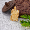 Lord Ganesha with Mini AD Gold Plated Pendant for Men