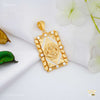 Lord Ganesha with Rhodium Gold Plated Pendant for Men