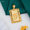 Lord Hanuman ji Squar Box Gold Plated Pendant for Men
