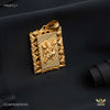 Lord Hanuman ji Squar Box Gold Plated Pendant for Men