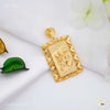 Lord Hanuman ji Squar Box Gold Plated Pendant for Men