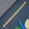 Luxury Dimond by Dimond Gold Plated Braceletfor Men