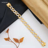 Luxury Dimond by Dimond Gold Plated Braceletfor Men