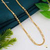 Luxury Milan with Dimond cut Ring gold plated Chain