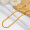 Luxury Milan with Dimond cut Ring gold plated Chain