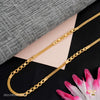 Luxury Milan with Dimond cut Ring gold plated Chain