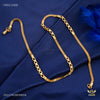Luxury Milan with Dimond cut Ring gold plated Chain