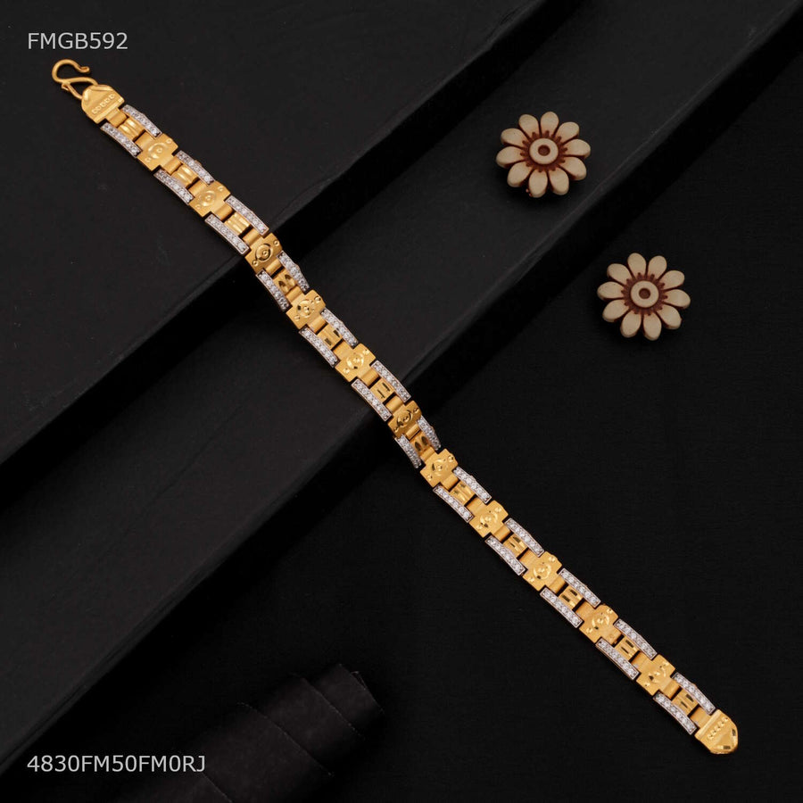 Luxury Plus Lock to Lock AD Bracelet For Men - FMGB592