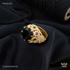 Maharaja Black AD ring design for men 