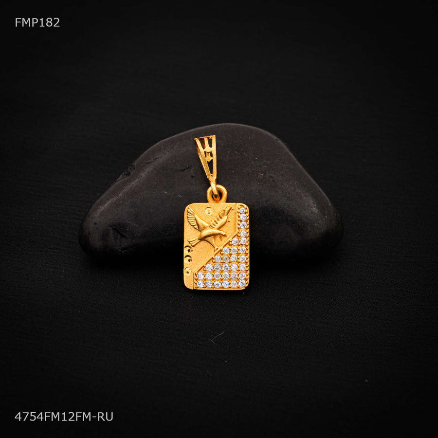 Mini Eagle with Square Box AD Pendent for Men - FMP182