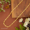 New Thin Leaf Lotus gold plated chain For Man