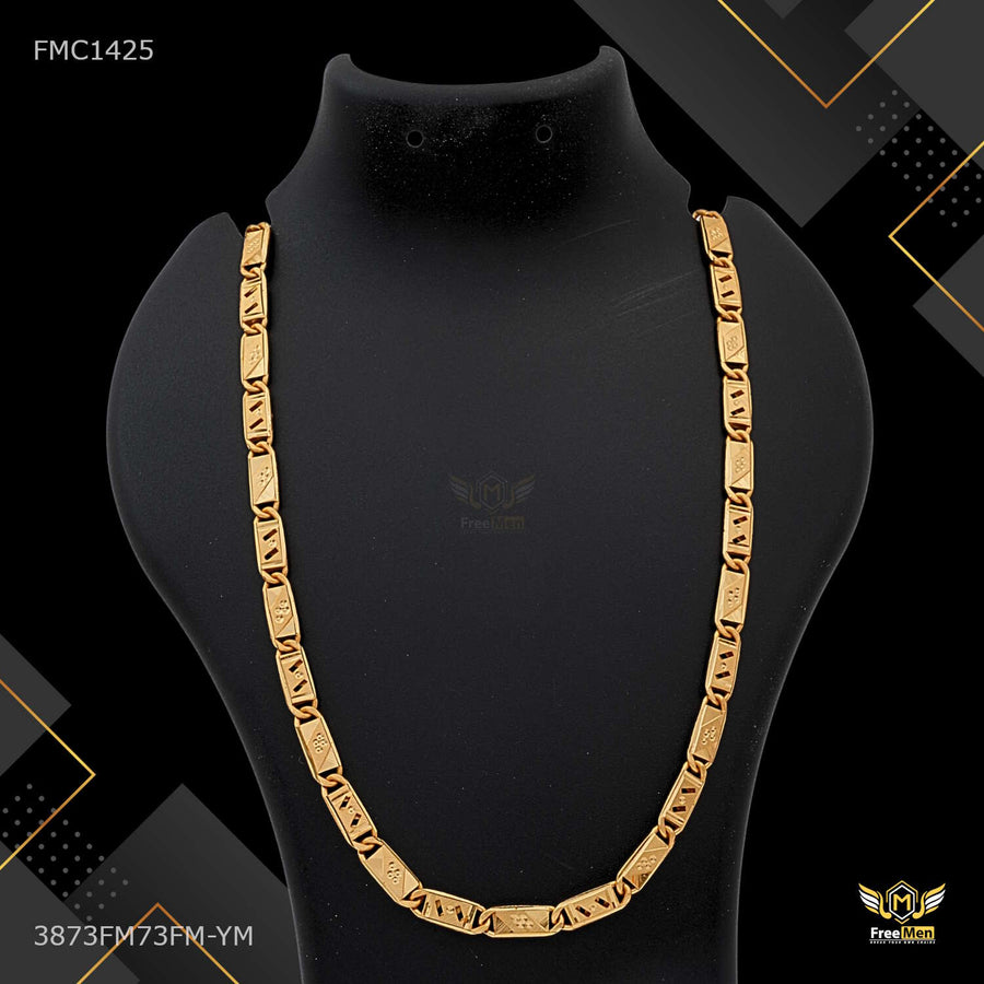 One by One Attractive Dual Line Nawabi Chain for Man - FMC1425