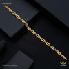 One by One C cut AD Bracelet Gold Plated For Women