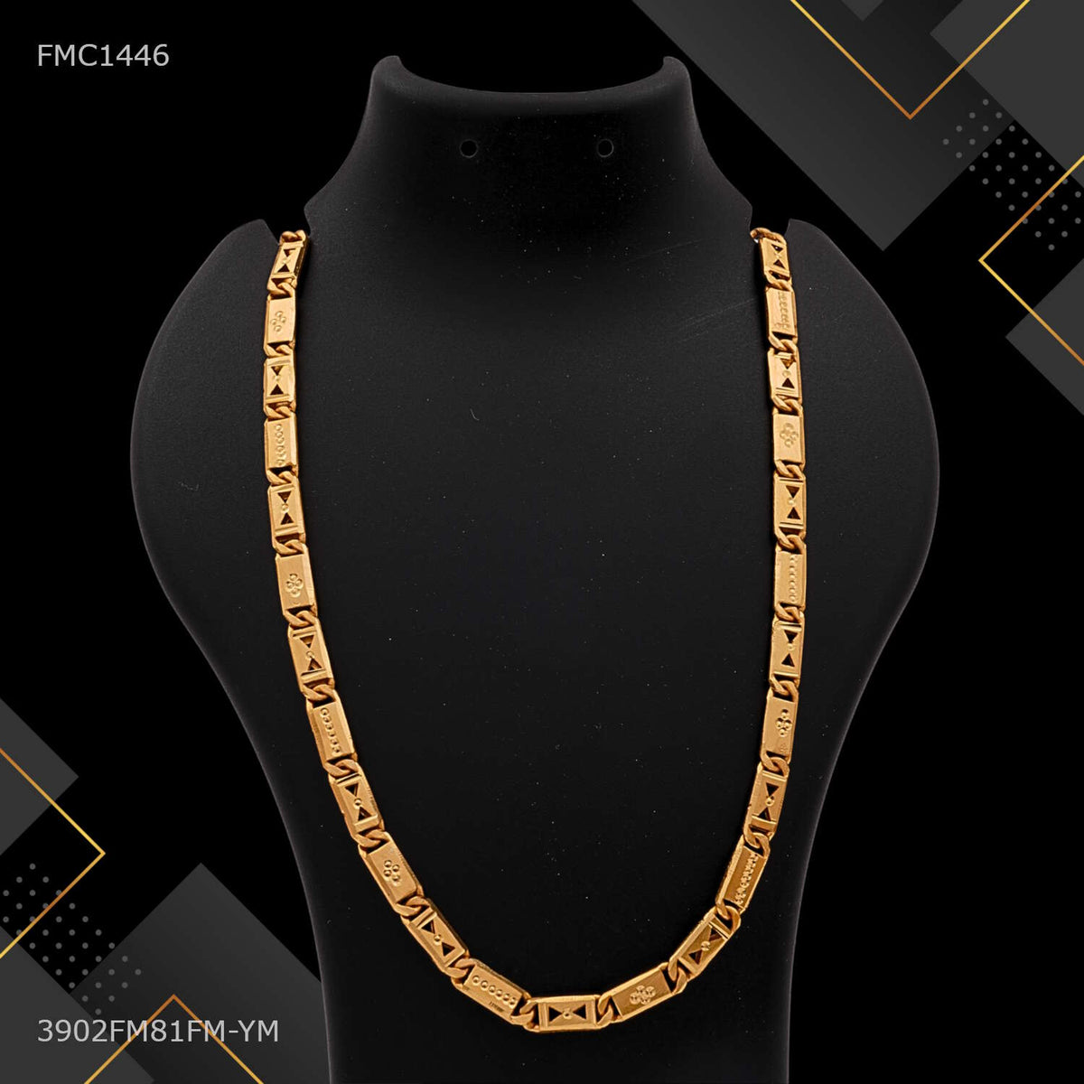 One by One Dual Arrow Nawabi Chain for Man - FMC1446