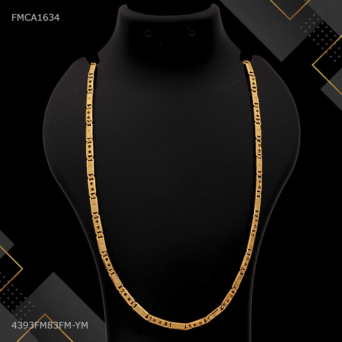 One by One Dual Mini StarNawabi Chain for Man - FMCA1634