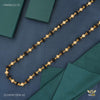 One by One Golden Ball Black Rudraksha mala