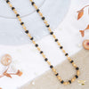 One by One Golden Ball Black Rudraksha mala