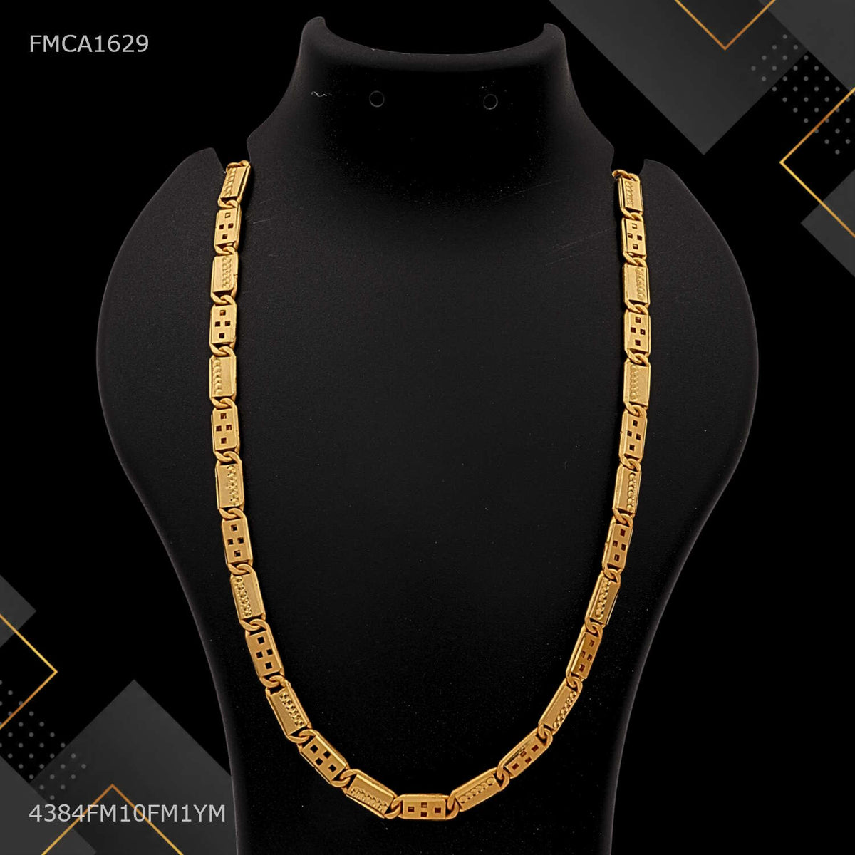 One by One Mini Dot Nawabi Chain for Man - FMCA1629
