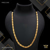 One by One Round cut gold plated chain For Man