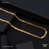 One by One Round cut gold plated chain For Man