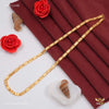 One by One Round cut gold plated chain For Man
