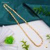 One by One Round cut gold plated chain For Man