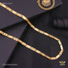 One by One Round cut Nawabi gold plated chain For Man