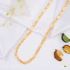 One by One Round cut Nawabi gold plated chain For Man