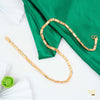 One by One Round cut Nawabi gold plated chain For Man