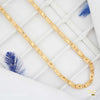 One by One Shini Dimond cut Nawabi Gold plated Chain