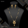 One Line Drop cut with AD Golden Mangalsutra for women