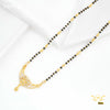 One line Flower AD Leaf mangalsutra for women