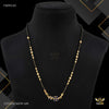 One Line Mini Blue Flower Golden Mangalsutra for women 