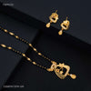 One Line Mini Butterfly Golden Mangalsutra for women