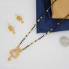 One Line Mini Butterfly Golden Mangalsutra for women