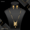 One Line Mix Squar Box Golden Mangalsutra for women