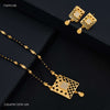 One Line Mix Squar Box Golden Mangalsutra for women