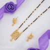One Line Mix Squar Box Golden Mangalsutra for women